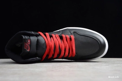 HIGH - RED BLACK SATIN GYM JORDAN RETRO 1 555088-060 1210